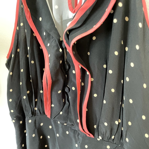 Anthropologie Polka Dot Retro Romantic Dress 14 - Picture 8 of 12